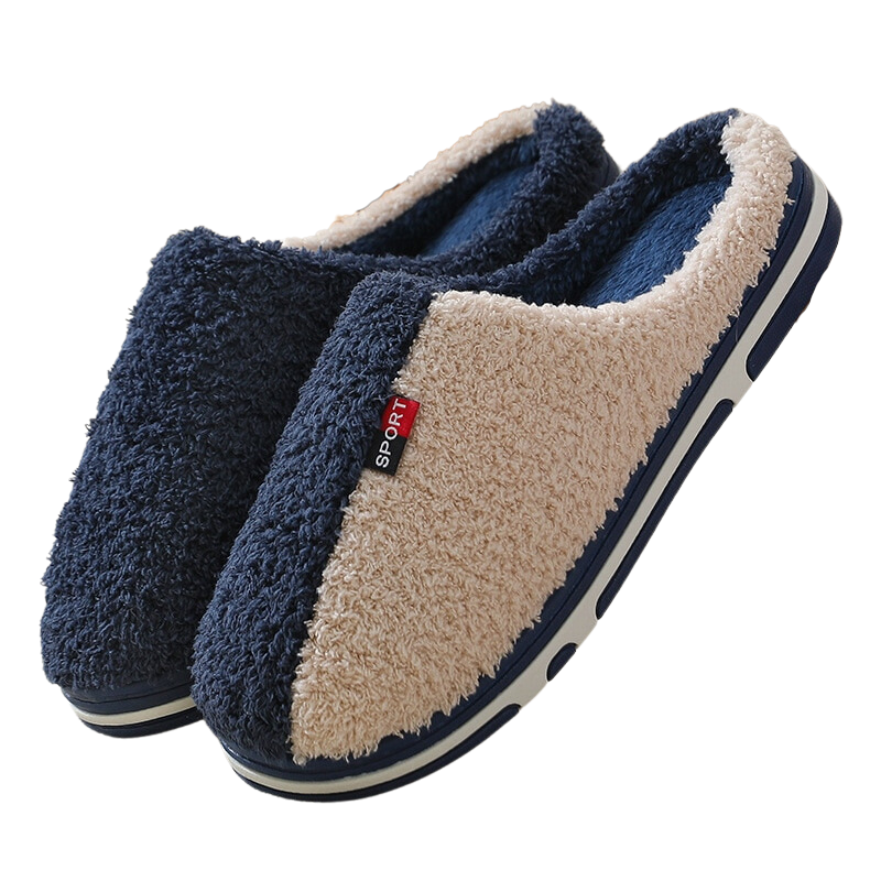 Pantufa Casual Antiderrapante Bicolor Fashion