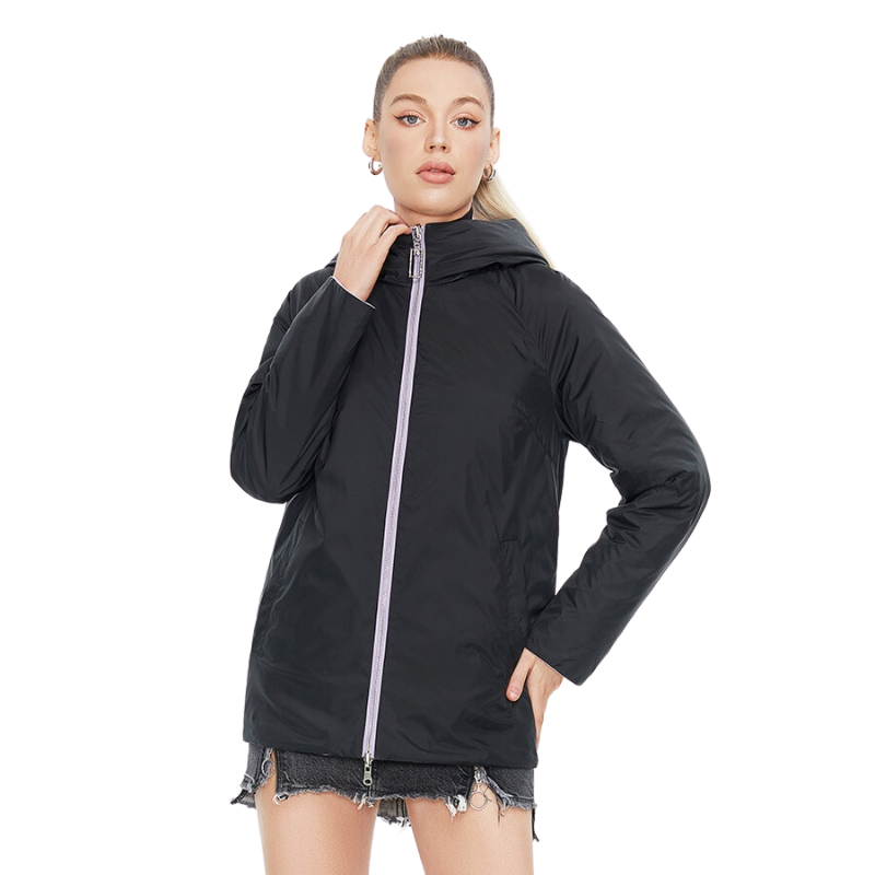 Jaqueta Puffer Feminina Reversível e Impermeável