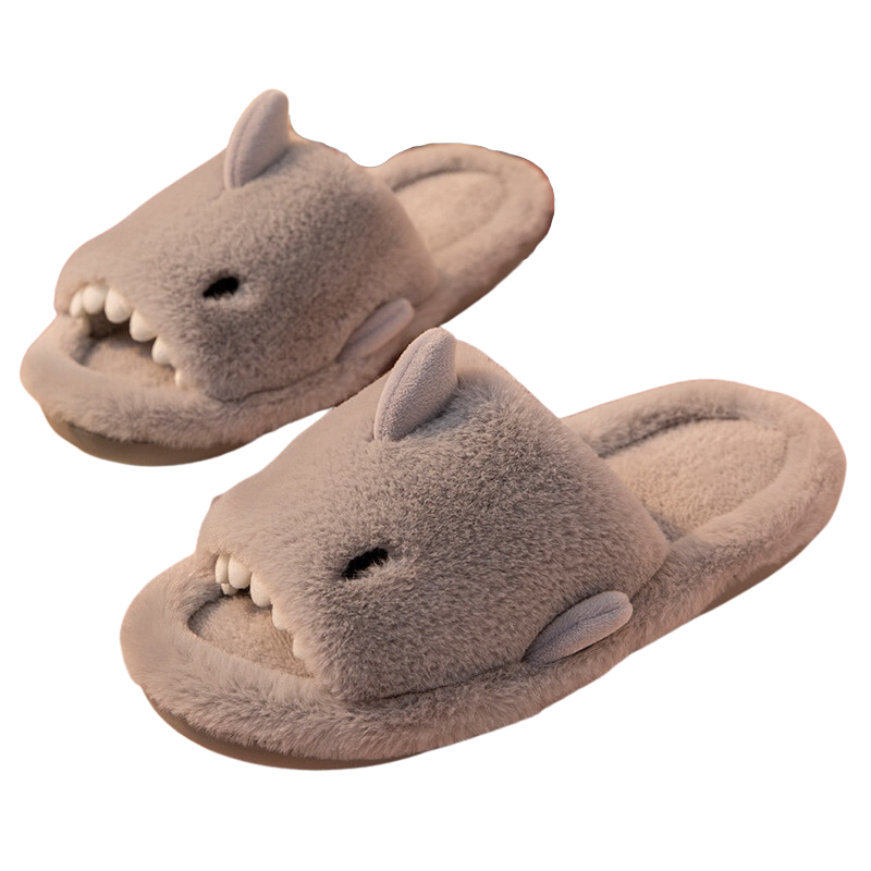 Pantufa de Algodão Estampa Tubarão Comwarm