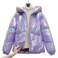 Jaqueta Feminina Puffer Blogueira Metalizada