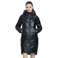 Jaqueta Puffer Feminina Dupla Face com Capuz