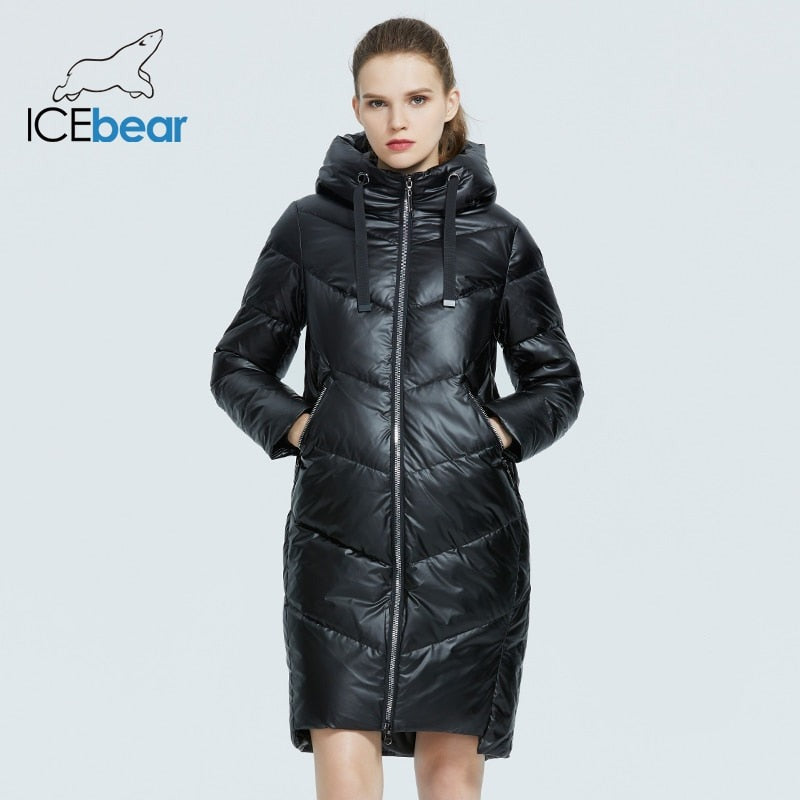 Jaqueta Puffer Feminina Dupla Face com Capuz