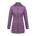 Jaqueta Puffer Feminina Parka Capuz Removível