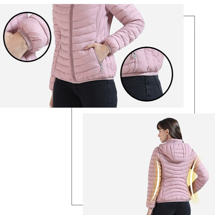 Jaqueta Feminina Puffer Acinturada