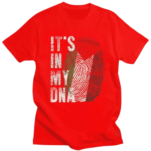 Palestina It's In My Dna Palestine - Camiseta de Algodão