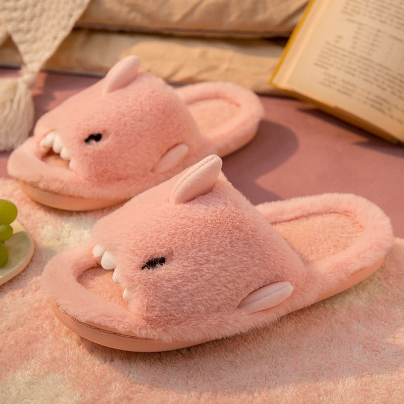 Pantufa de Algodão Estampa Tubarão Comwarm