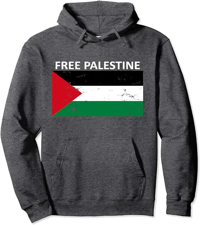 Moletom Palestina Gaza 100% Algodão Unissex Free Palestine