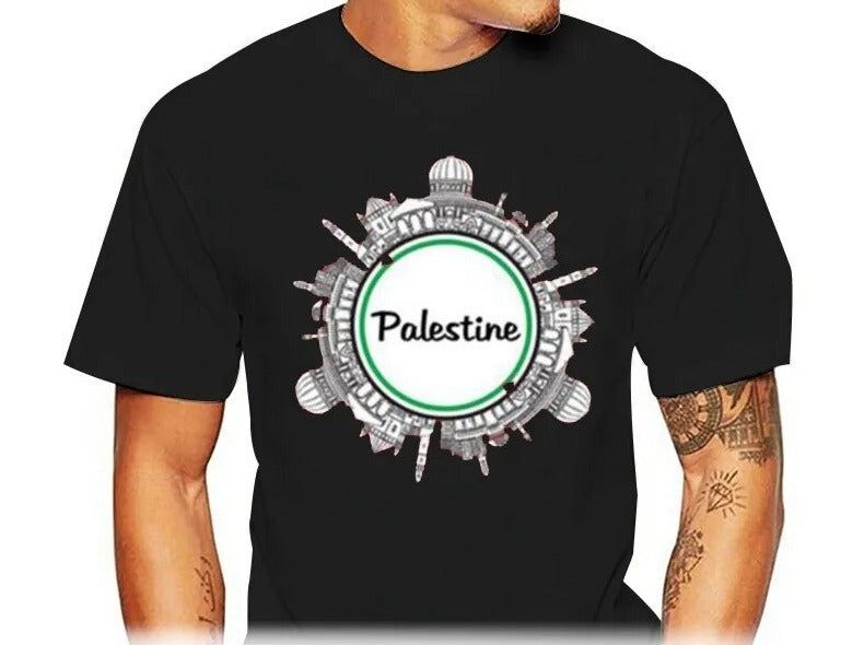 Palestina It's City Gaza  Palestine - Camiseta 100% Algodão