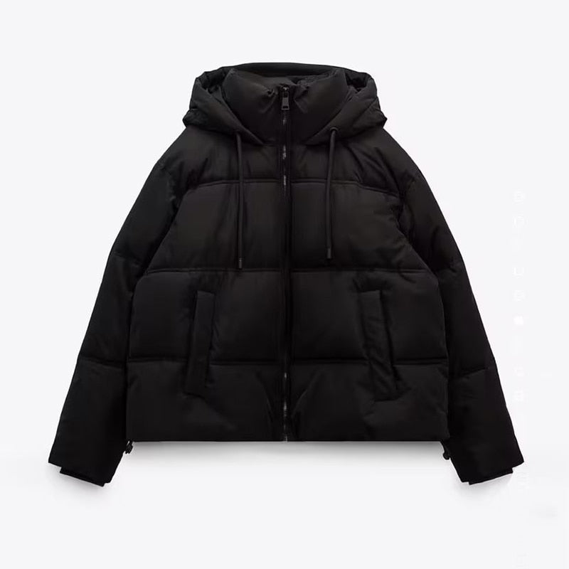 Jaqueta Puffer Feminina - Parka em Couro