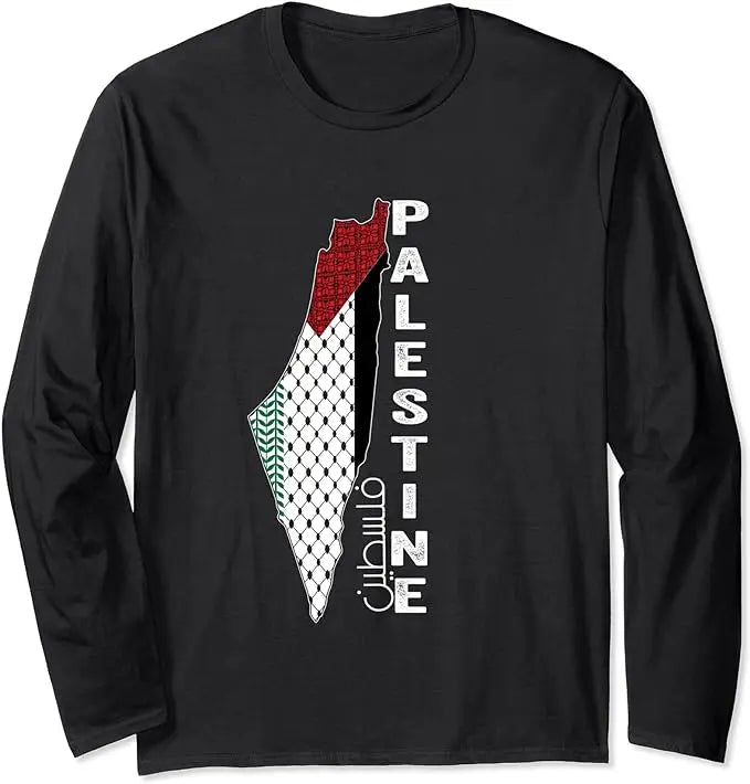 Moletom Palestina Gaza 100% Algodão Unissex Free Palestine