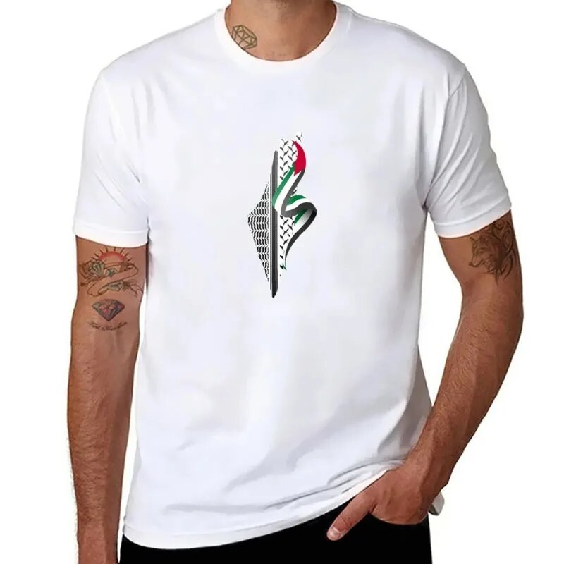 Palestina Mapa Palestine - Camiseta de 100% Algodão Unissex 