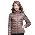 Jaqueta Puffer Feminina Com Capuz Lavaro