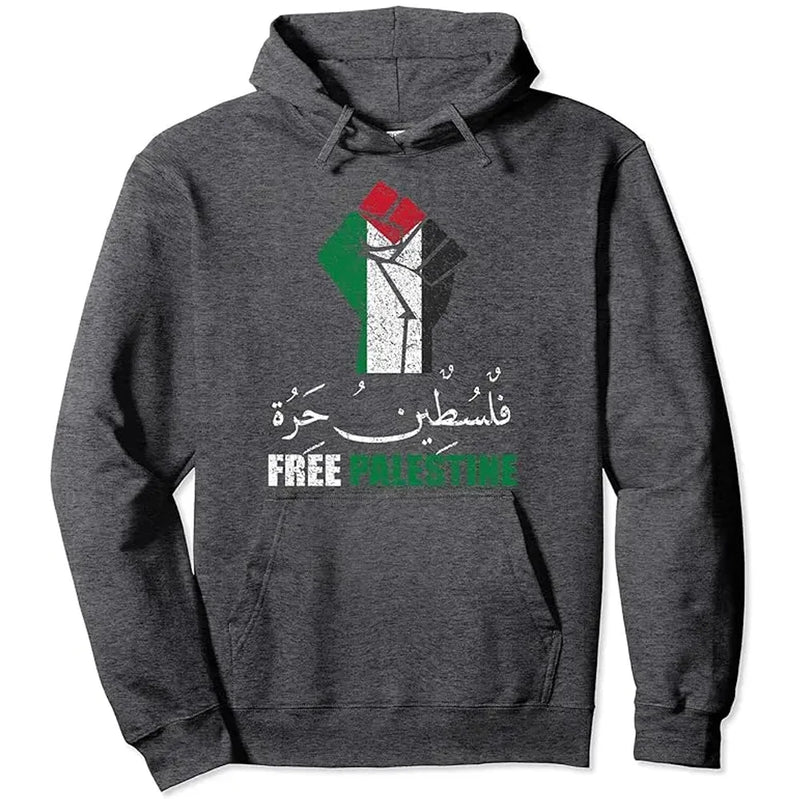 Moletom Palestina Gaza 100% Algodão Unissex Free Palestine