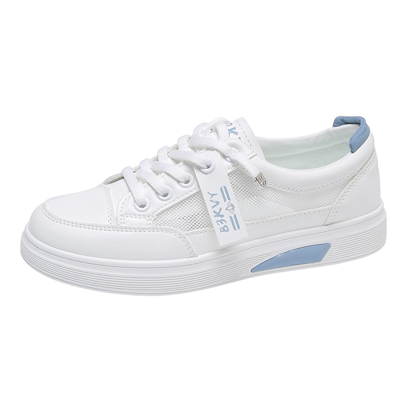 Tênis Feminino Casual Branco Bekvy