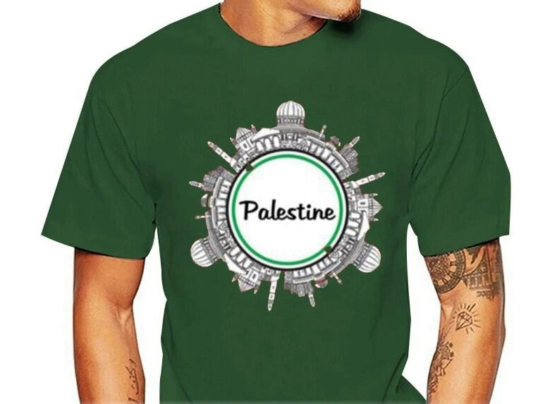 Palestina It's City Gaza  Palestine - Camiseta 100% Algodão