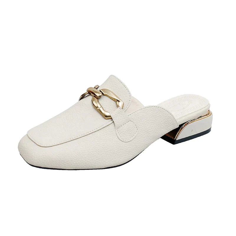 Mule Mocassim Feminino Off White Gracie