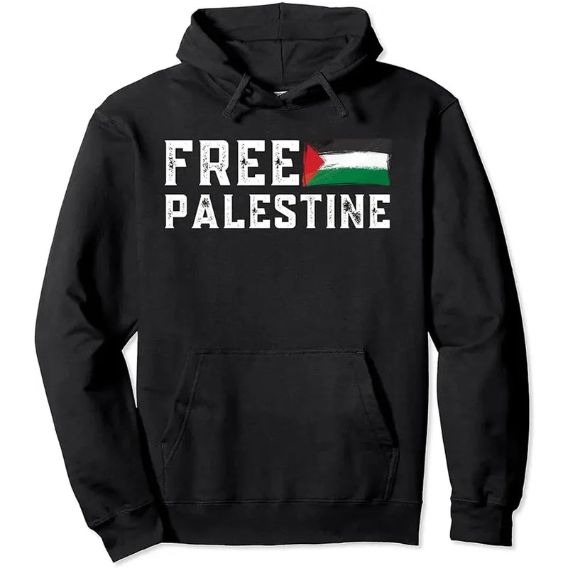 Moletom Palestina Gaza 100% Algodão Unissex Free Palestine