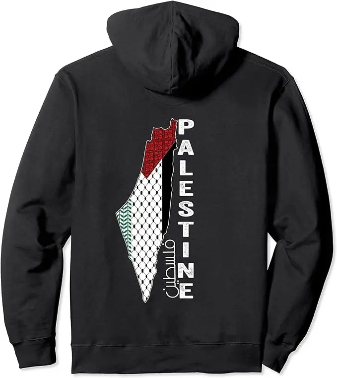 Moletom Palestina Gaza 100% Algodão Unissex Free Palestine