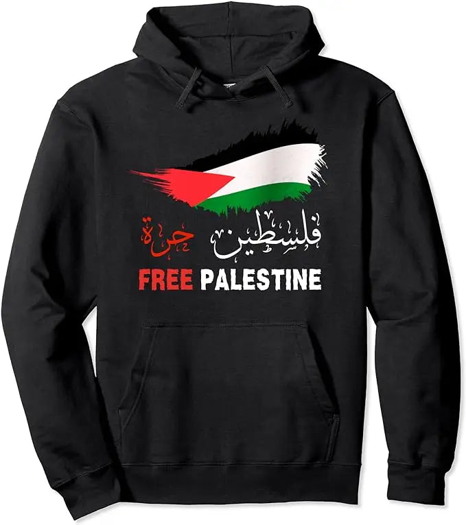 Moletom Palestina Gaza 100% Algodão Unissex Free Palestine