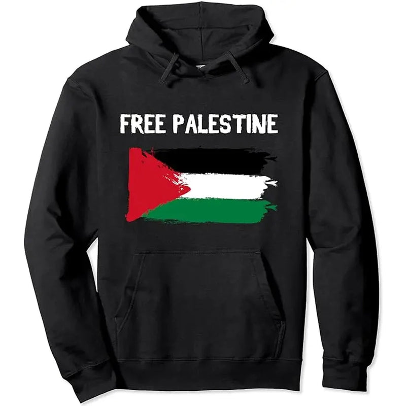 Moletom Palestina Gaza 100% Algodão Unissex Free Palestine