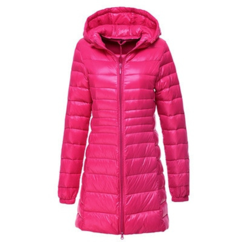 Jaqueta Puffer Feminina Parka Longa