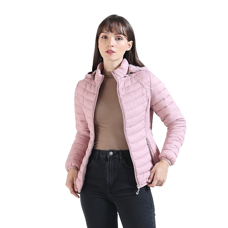 Jaqueta Feminina Puffer Acinturada